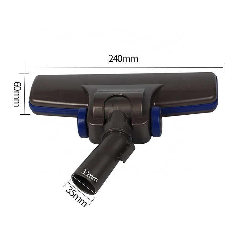 Inner Diameter 33mm Vacuum Cleaner Spare Parts PP Plastic Dust Cleaning Floor Brush