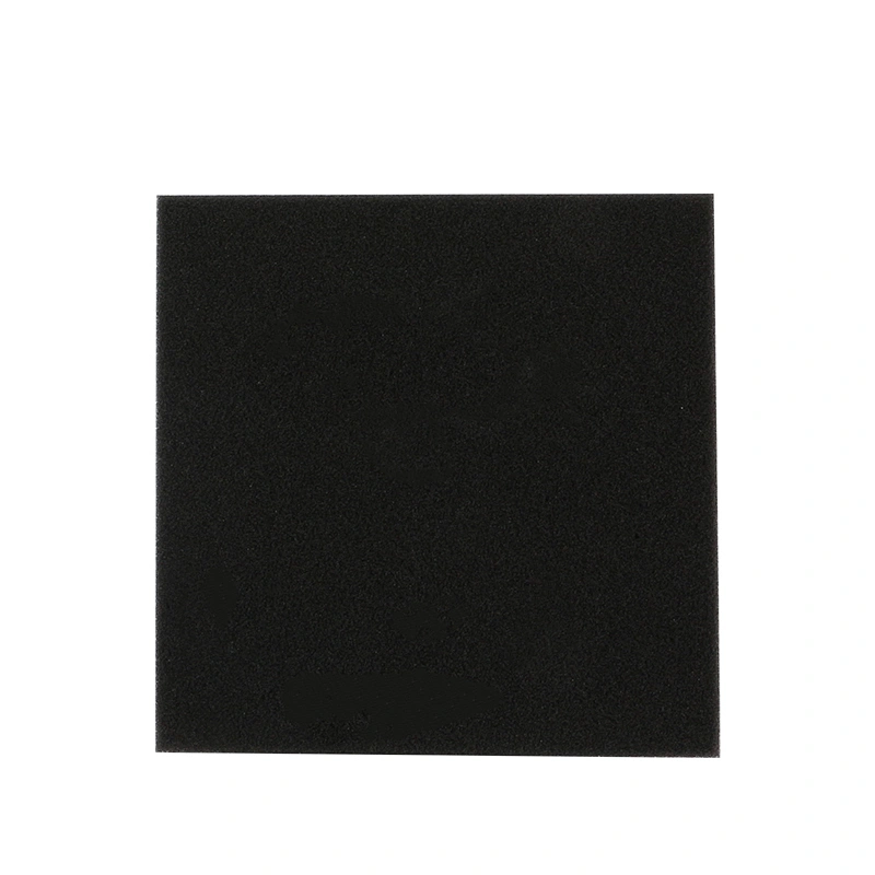 Size 110MM*110MM*10MM Square Black Washable For Recycling Flexible Vacuum Cleaner Filter Cotton
