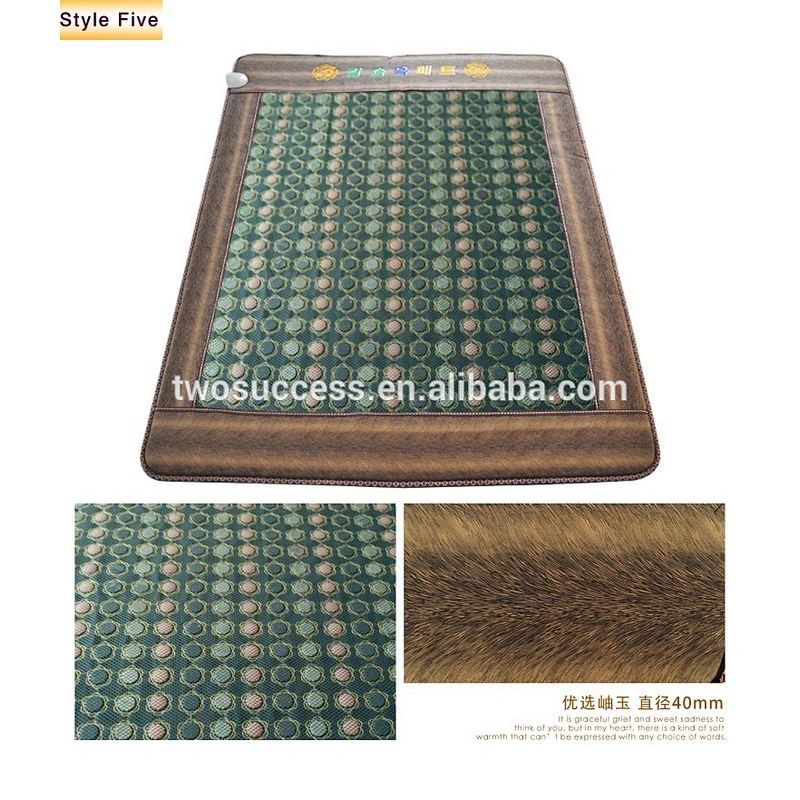 factory price vital rays negative ions mat jade heating massage bed mattress