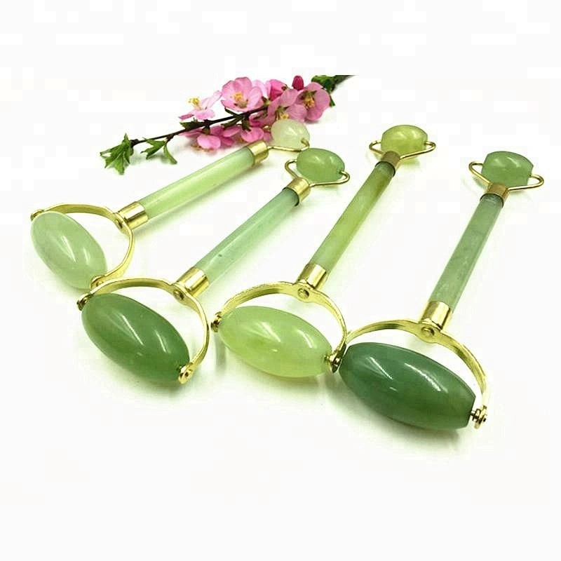 Wholesale NEW Natural Double Head Massage Tool for Face Jade Roller Facial Massage