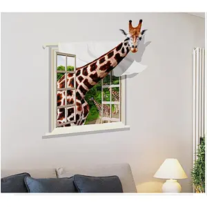 Creative Animal World Home Decoration Living Room Removable Mural 3D Wallpaper