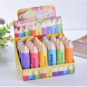 2017 New shape plastic good quality moisturizing lipstick pen lip balm pencil