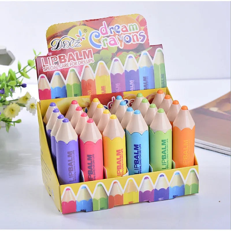 2017 New shape plastic good quality moisturizing lipstick pen lip balm pencil