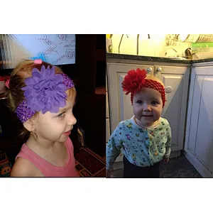 10cm Fashion Handmade Chiffon Hairbands/Various Types of Hair  Tie Bands for Baby Girl