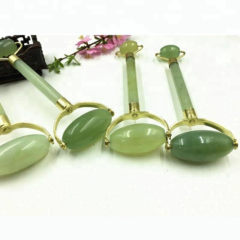Wholesale NEW Natural Double Head Massage Tool for Face Jade Roller Facial Massage