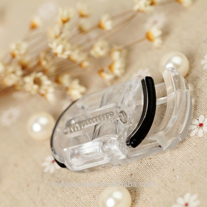 Makeup Tool Transparent White Plastic Mini Elastic Eyelash Curler Women Eyelash Curler