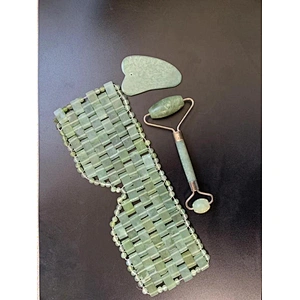 High Quality Xiuyan Jade Green Sleep Cooling Threapy Jade Eye Mask