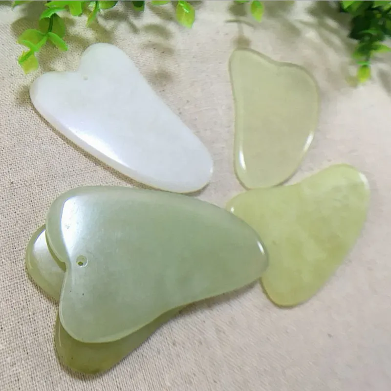 natural jade scraping plate board health Gua Sha instrument horns scraping tablets