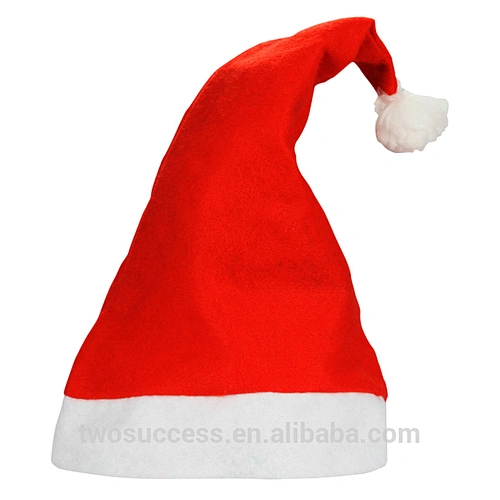 cheap children or adult decoration Red and White ornament santa clause Christmas hats