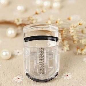 Makeup Tool Transparent White Plastic Mini Elastic Eyelash Curler Women Eyelash Curler