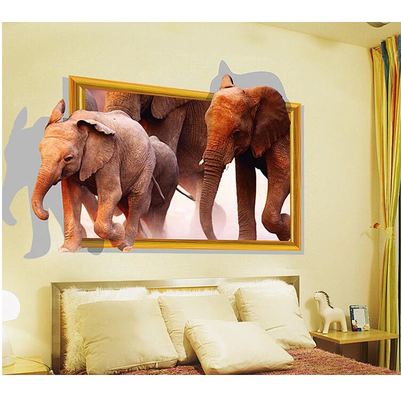 Creative Animal World Home Decoration Living Room Removable Mural 3D Wallpaper