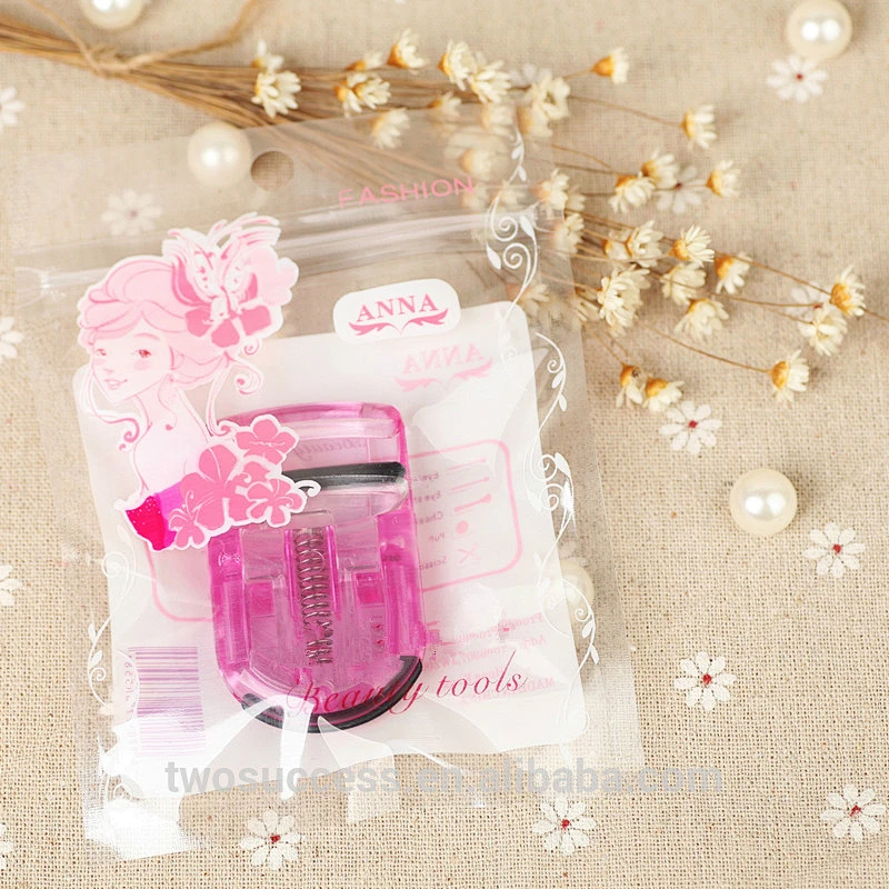Makeup Tool Transparent White Plastic Mini Elastic Eyelash Curler Women Eyelash Curler