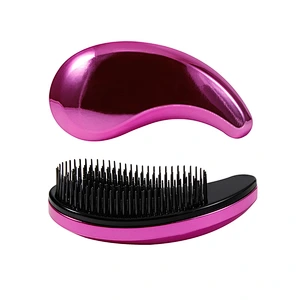 Plastic Color Changing Magic Anti-Knotting Comfortable Salon Mini Massage Detangling Hair Brush