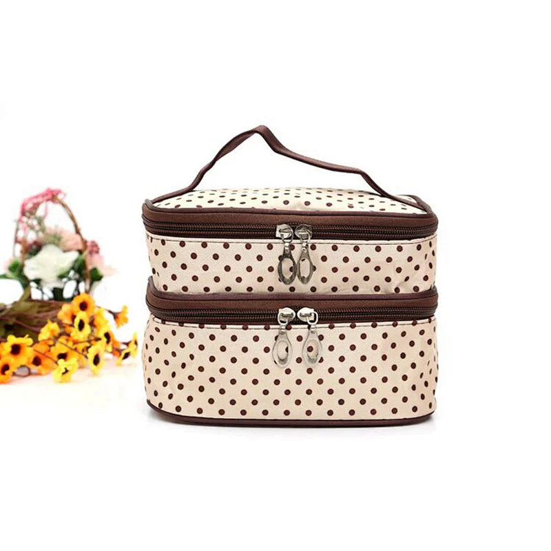 2017 New Portable Hanging Organizer Bag Foldable Cosmetic Makeup Case Storage Traveling Toiletry Bags