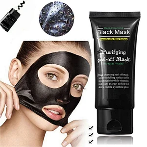 Free sample blackhead dirty remover deep cleansing black mask nose purifying peel off black facial mask