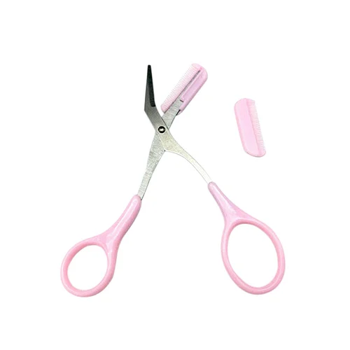 Professional high quality makeup tools stainless steel eyebrow cutting scissors in China