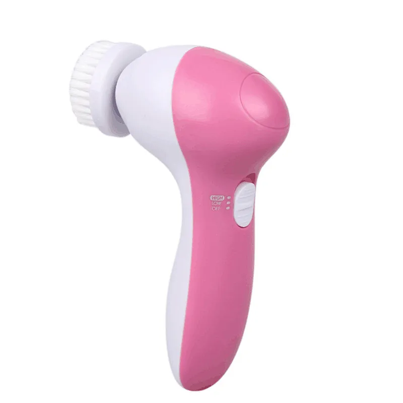 2019 Hot Sale  on amazon 7 in one Waterproof  Rechargeable  Electric Facial cleaning Brush For Exfoliating And Massage