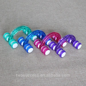 Hand Held 8 Rounds Plastic Full Body Massager for Relax