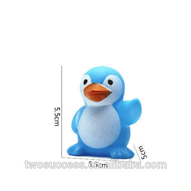 Wholesale Floating Ducks Baby Bath Toy Lovely Animal Plastic Water Play Baby Bath Toys With Sound Squeeze