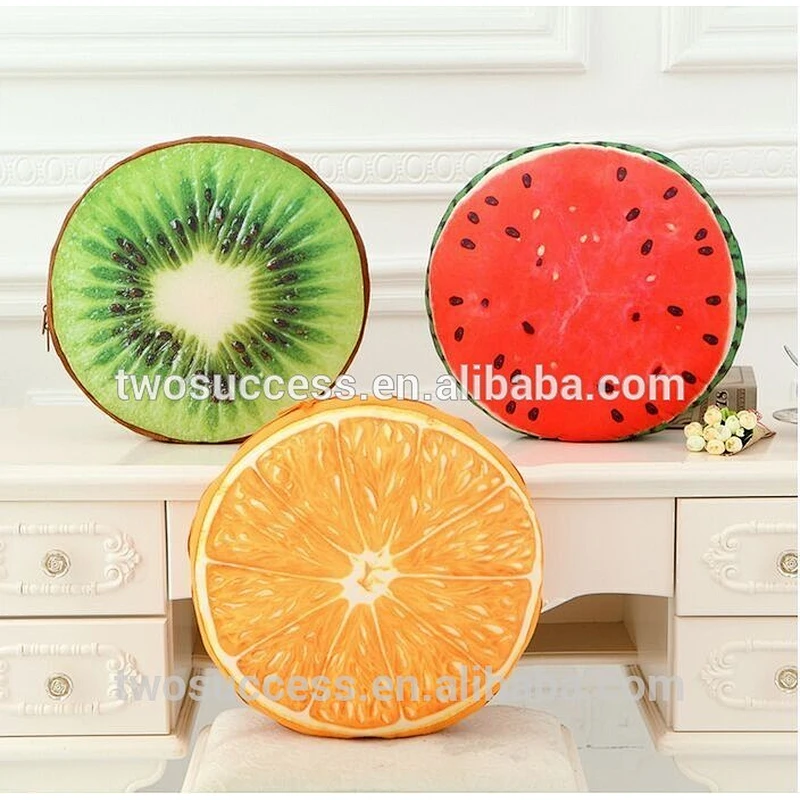 3D orthopaedic memory foam fruit pillow breathable seat cushion