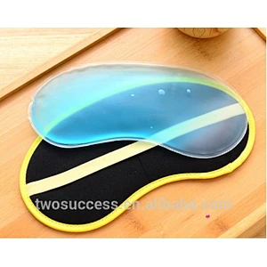 High Quality Soft Eye care hot cold cooling Sleeping compress eye mask with gel pad