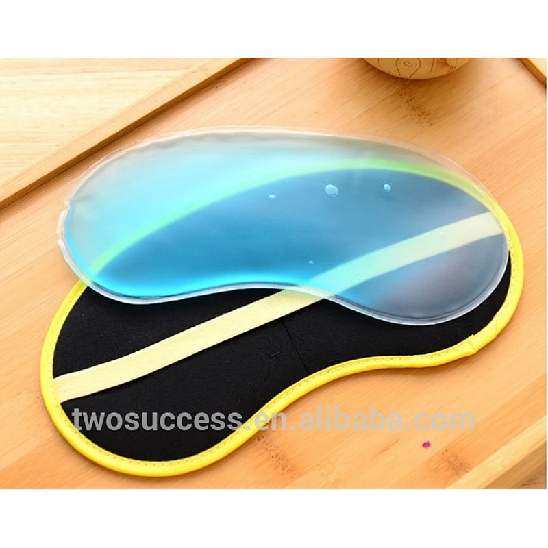 High Quality Soft Eye care hot cold cooling Sleeping compress eye mask with gel pad