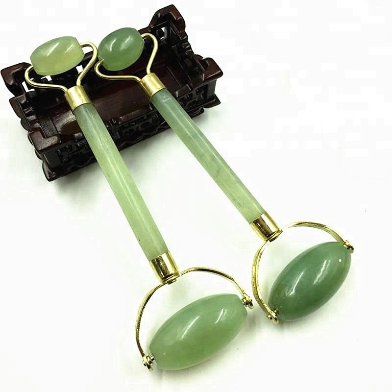 Wholesale NEW Natural Double Head Massage Tool for Face Jade Roller Facial Massage