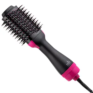 Multi-function hot air comb anion hair brush professional hair curler straight comb brush