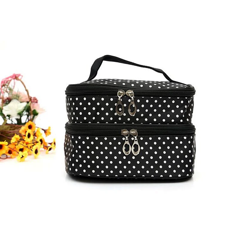 2017 New Portable Hanging Organizer Bag Foldable Cosmetic Makeup Case Storage Traveling Toiletry Bags