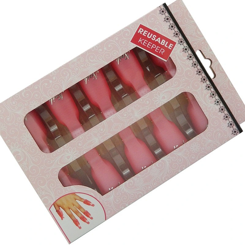 Bulk 10Pcs Reusable nail art Plastic Acrylic Soak Off Clip UV Gel Polish Remover Keeper Wrap cap tools