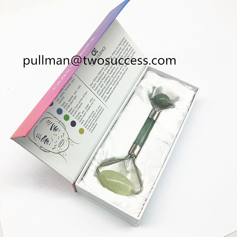 Natural Jade Gua Sha Scraping and Facial Roller Jade Stone Massage Set