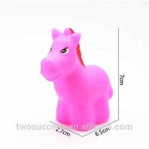 Children cute animal plastic water play with sound squeeze baby bath toys
