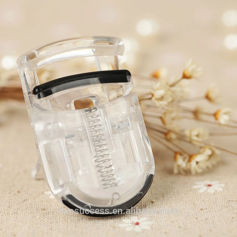 Makeup Tool Transparent White Plastic Mini Elastic Eyelash Curler Women Eyelash Curler