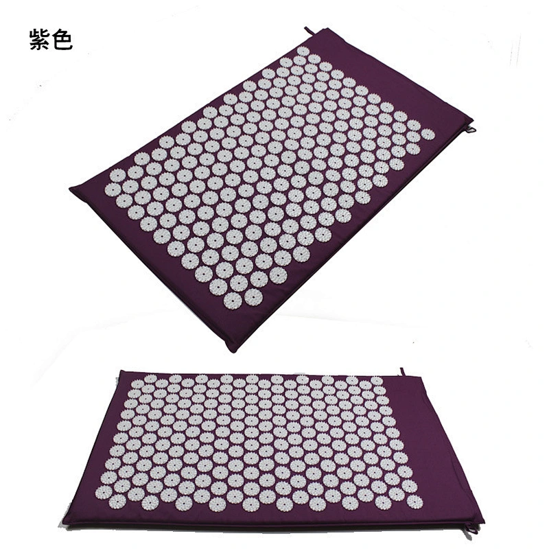 Portable Acupressure Health Foot Massage Nail Mat and Pillow Set