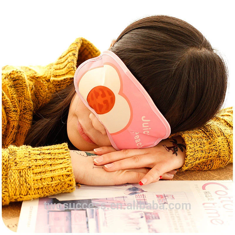 High Quality Soft Eye care hot cold cooling Sleeping compress eye mask with gel pad