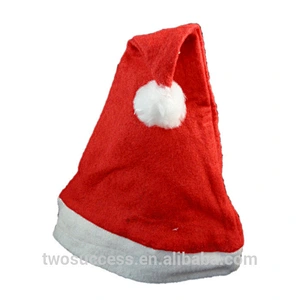 cheap children or adult decoration Red and White ornament santa clause Christmas hats