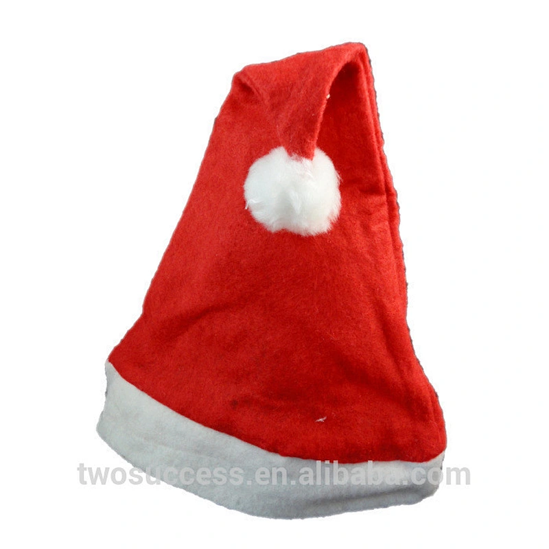 cheap children or adult decoration Red and White ornament santa clause Christmas hats