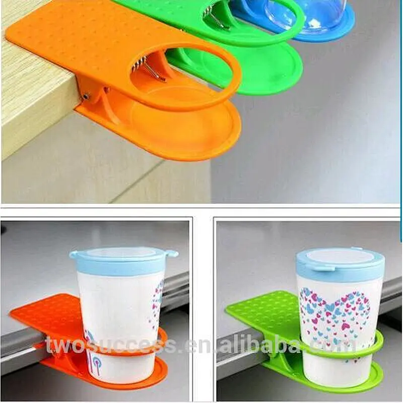 2018 popular Best seller Convenience drinking Coffee Cup Holder Clip On Desk Table