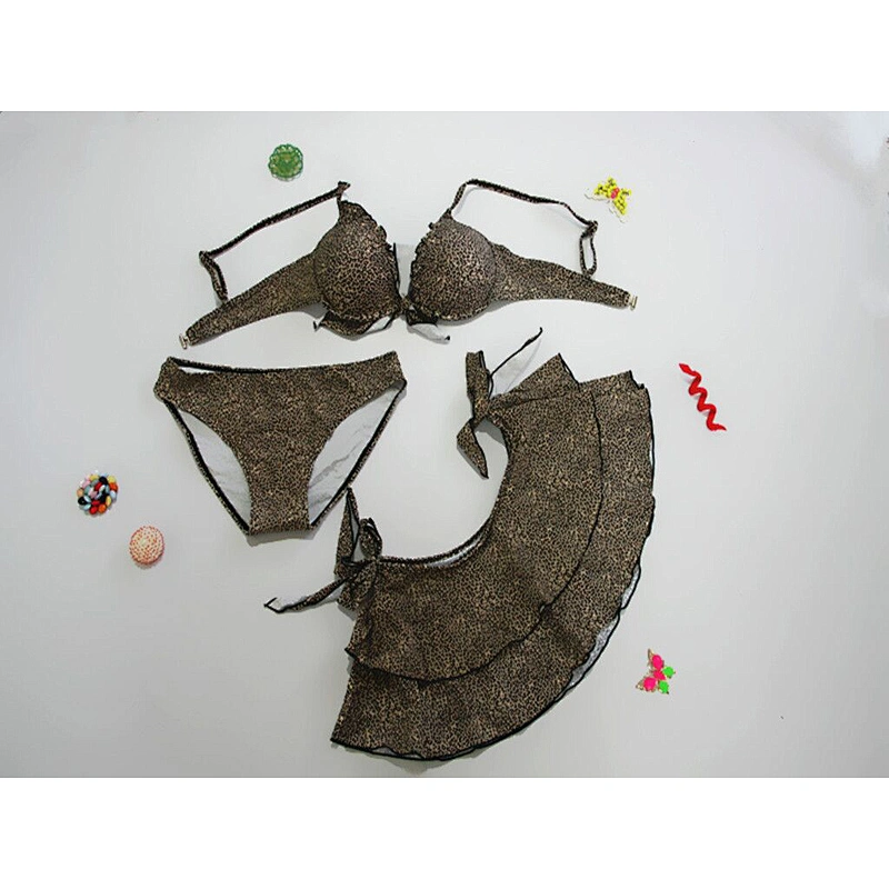 Hot Selling Fashion color sexy leopard and sweet style swimwear
