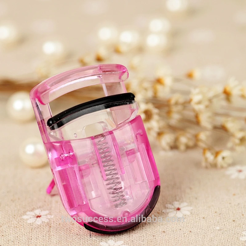 Makeup Tool Transparent White Plastic Mini Elastic Eyelash Curler Women Eyelash Curler