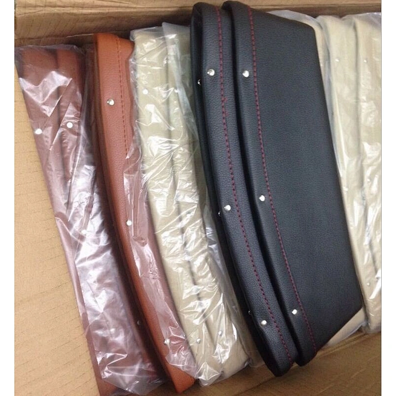Auto Car Back Seat Side Door Gap Filler Box Organizer With Durable PU Leather