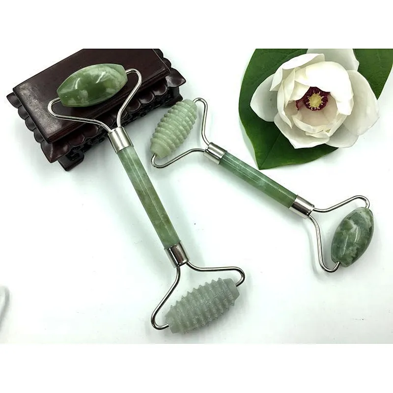 Double Head Anti Aging Facial Massage Jade Roller Face Slimming Beauty Tool Massager