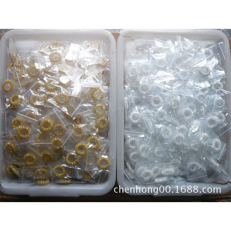 Gold Silver Color Options Finger Relax Acuppoint Stimulate Finger Acupressure Massage Ring