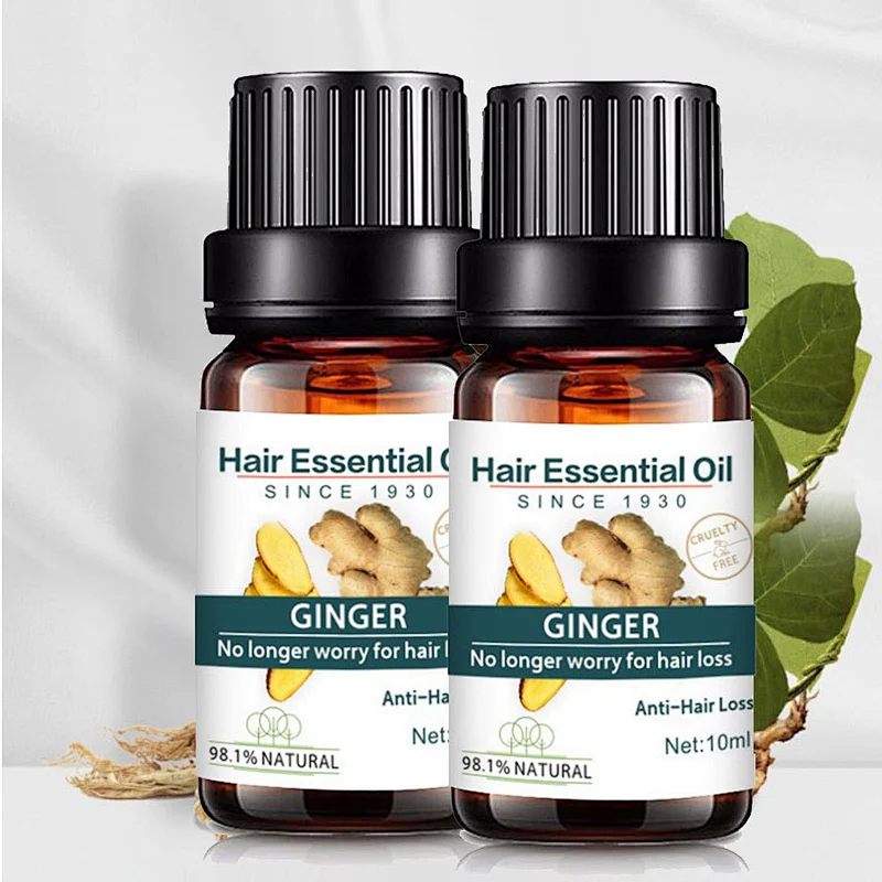 Amazon Hotselling OEM 10ml Ginger Hair Growth Esseential Oil