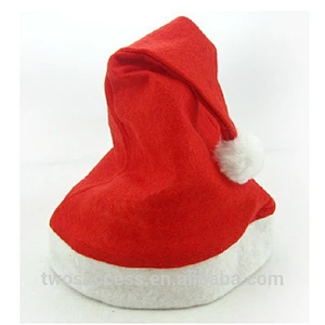 cheap children or adult decoration Red and White ornament santa clause Christmas hats