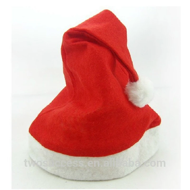 cheap children or adult decoration Red and White ornament santa clause Christmas hats