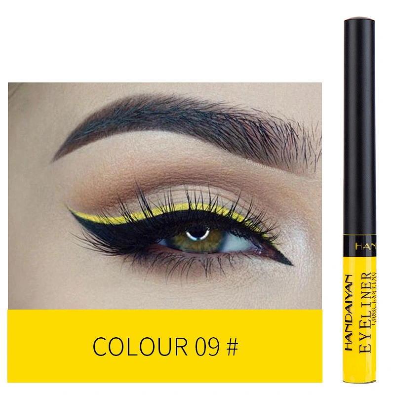 12  multi-color longwear waterproof makeup rainbow matte liquid eyeliner