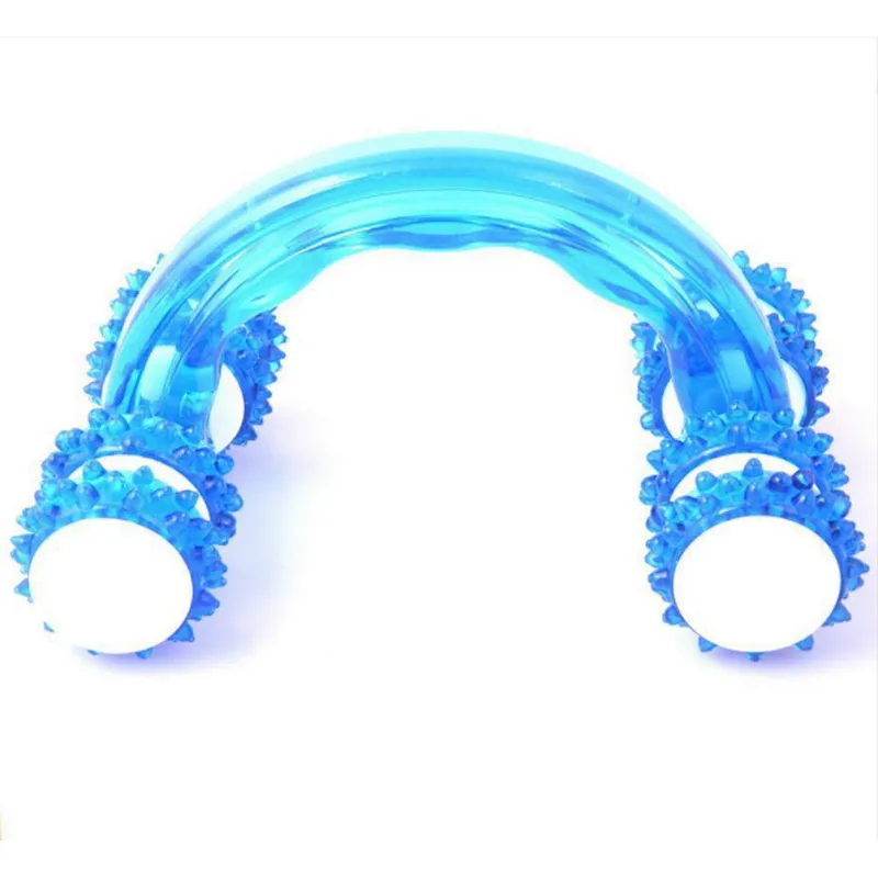 Hand Held 8 Rounds Plastic Full Body Massager for Relax