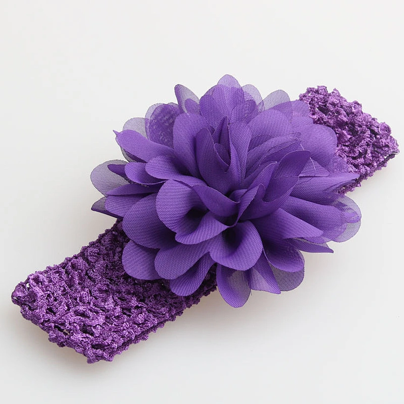 10cm Fashion Handmade Chiffon Hairbands/Various Types of Hair  Tie Bands for Baby Girl