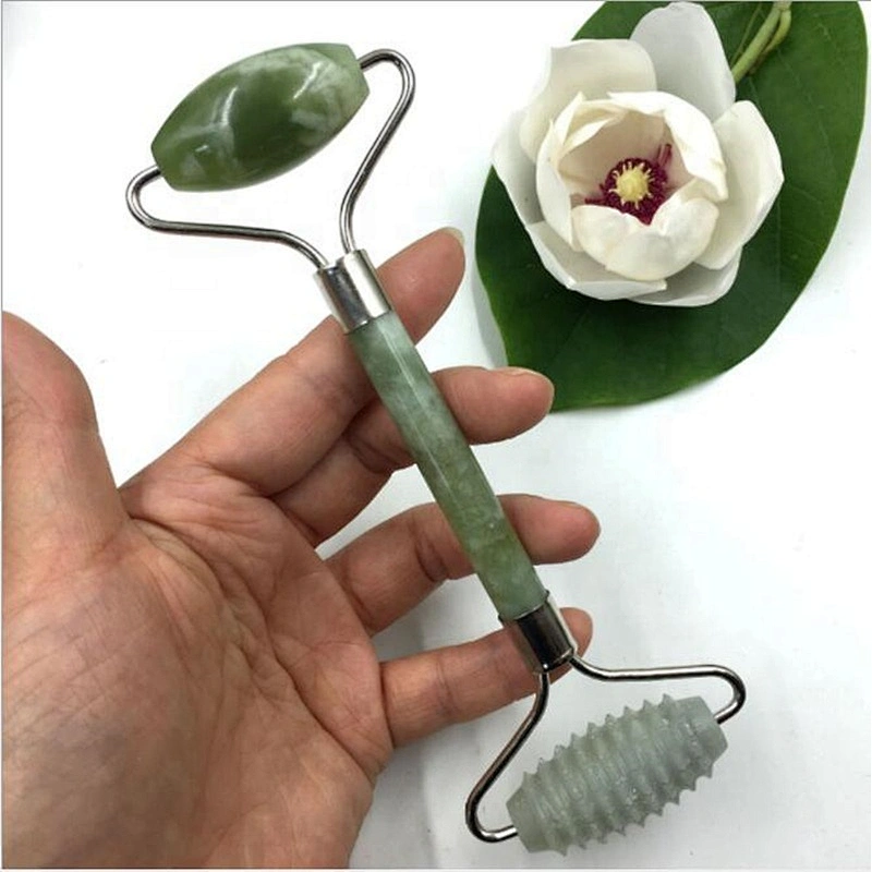 Double Head Anti Aging Facial Massage Jade Roller Face Slimming Beauty Tool Massager